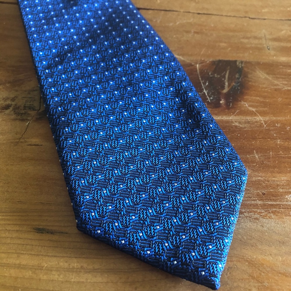 Men’s Blue Cedar Wood State Neck Tie